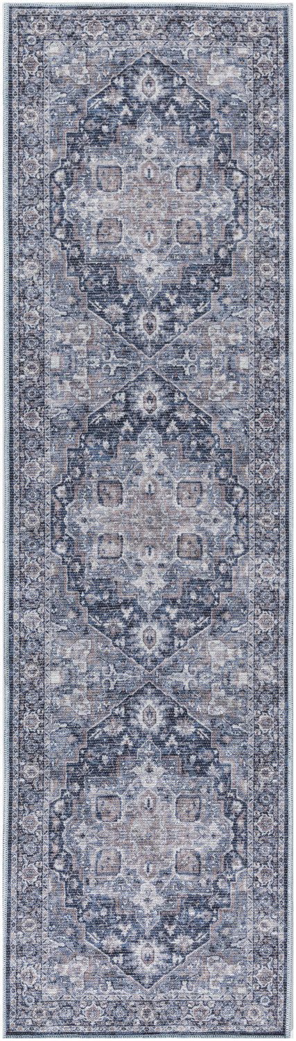 nourison new concept washables sr101 ivory navy rug