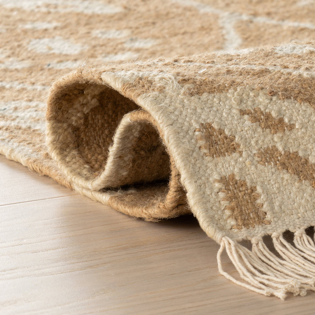 dash albert odette da2505 natural woven flatwoven jute 20 cotton rug