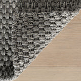 dash albert bridges da2508 grey woven flatwoven cotton rug