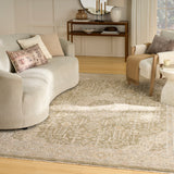 nourison retreat ret02 green rug