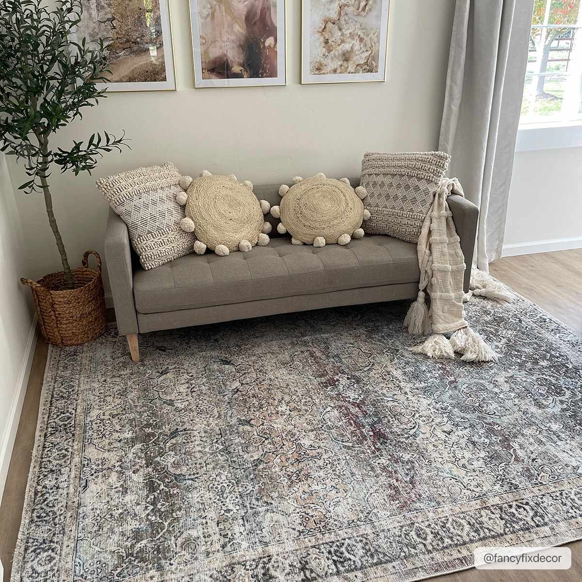 Hauteloom HOLI HOL2304 Olive Machine Made Polyester Rug