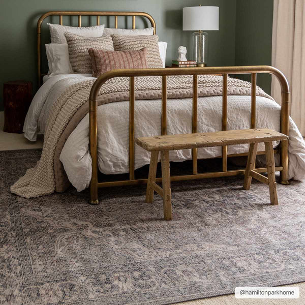 Hauteloom Greenpoint GRNPN Beige Machine Made Chenille-Polyester Rug
