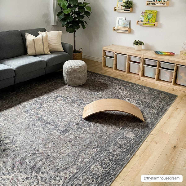 Hauteloom Greenpoint GRNPN Beige Machine Made Chenille-Polyester Rug