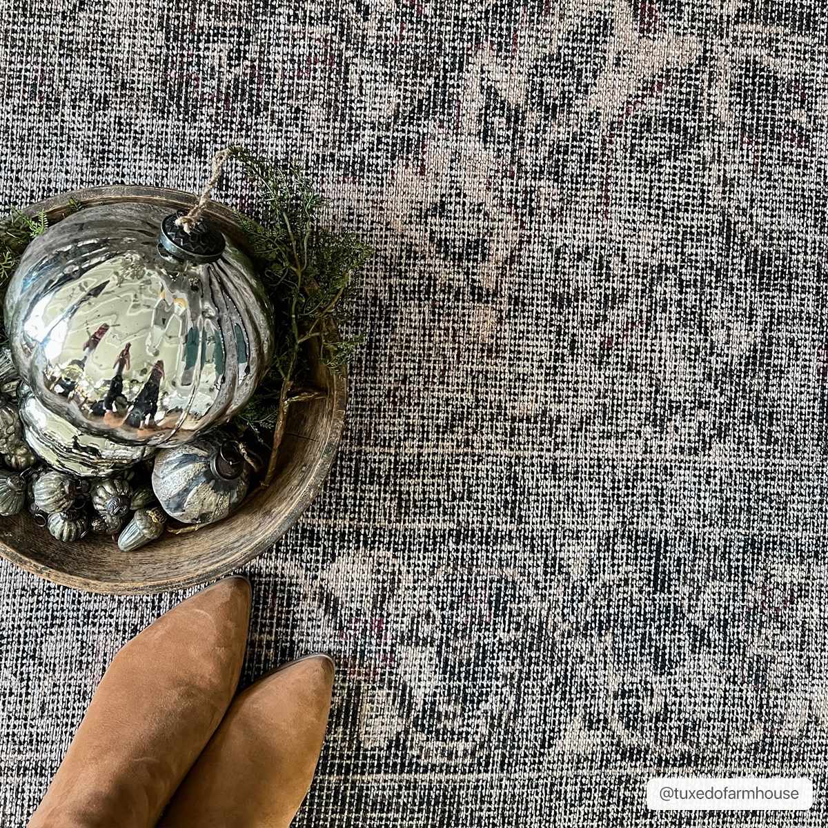 Hauteloom Greenpoint GRNPN Beige Machine Made Chenille-Polyester Rug