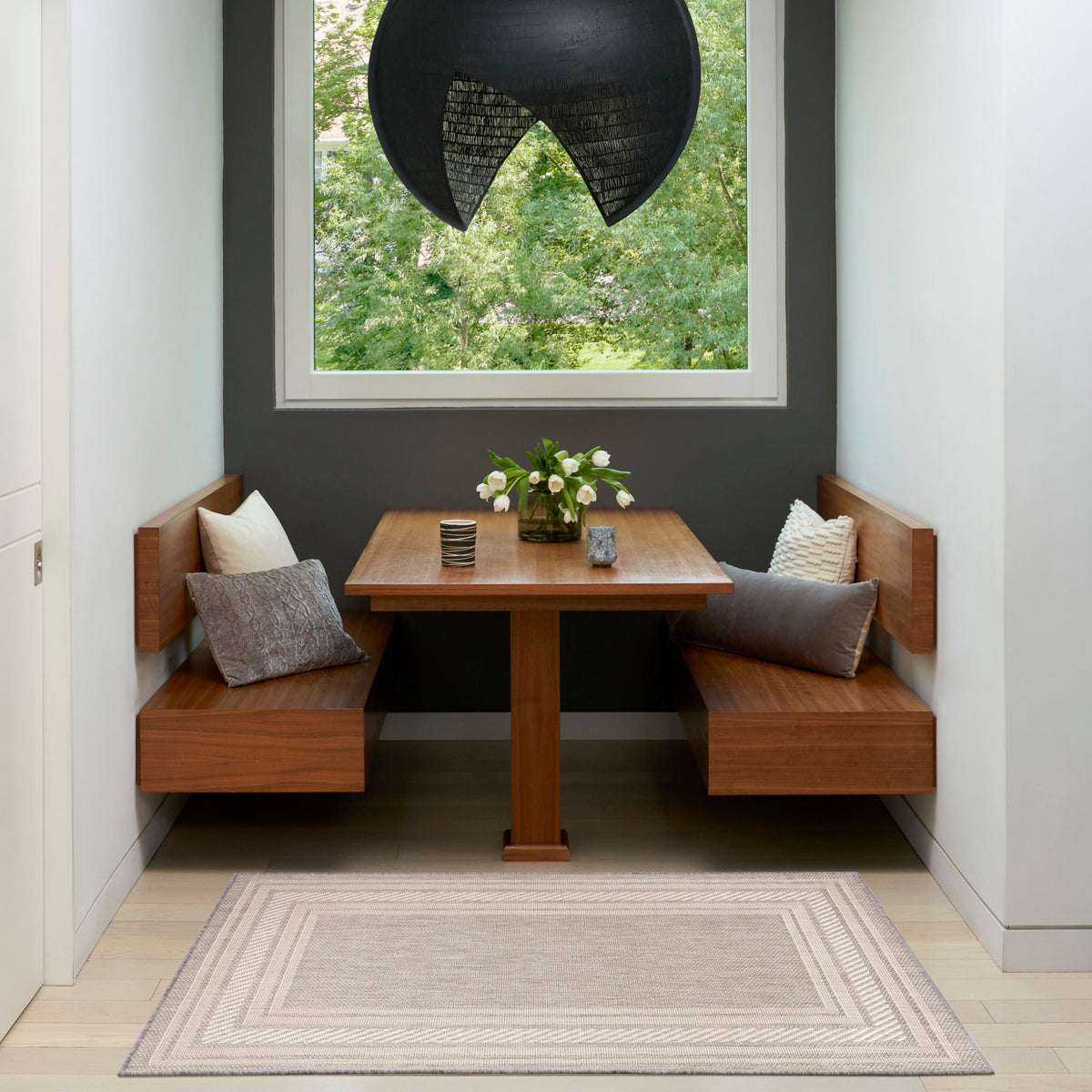 nourison horizon indoor outdoor hoz03 grey rug