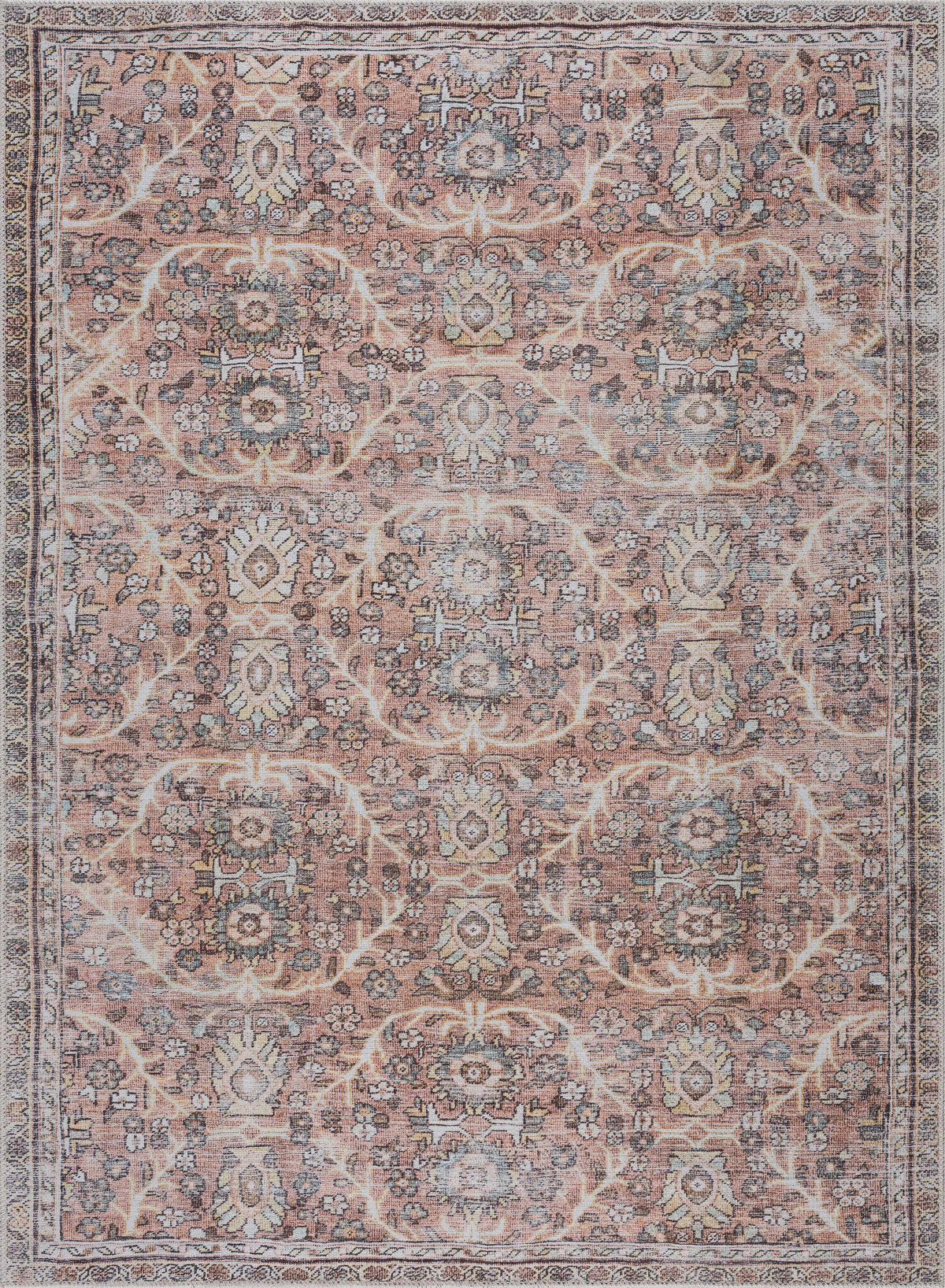 Hauteloom Urpi HGEBURPI8A2 Peach Machine Made Rug