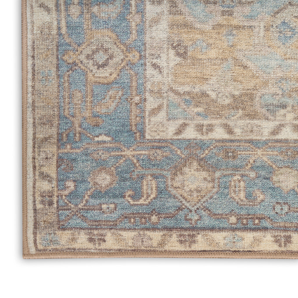 nourison vintage washables vws13 blue green rug