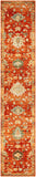 nourison antique bloom anb01 brick rug