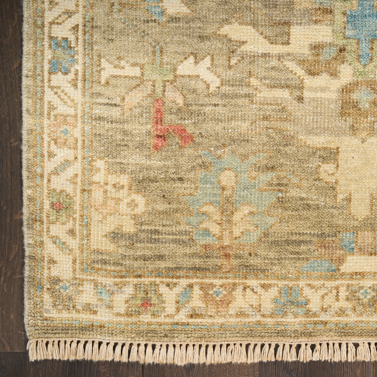 nourison heritage vine htv04 charcoal rug