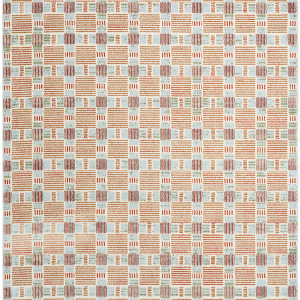nourison nordic nrc14 rust multicolor rug