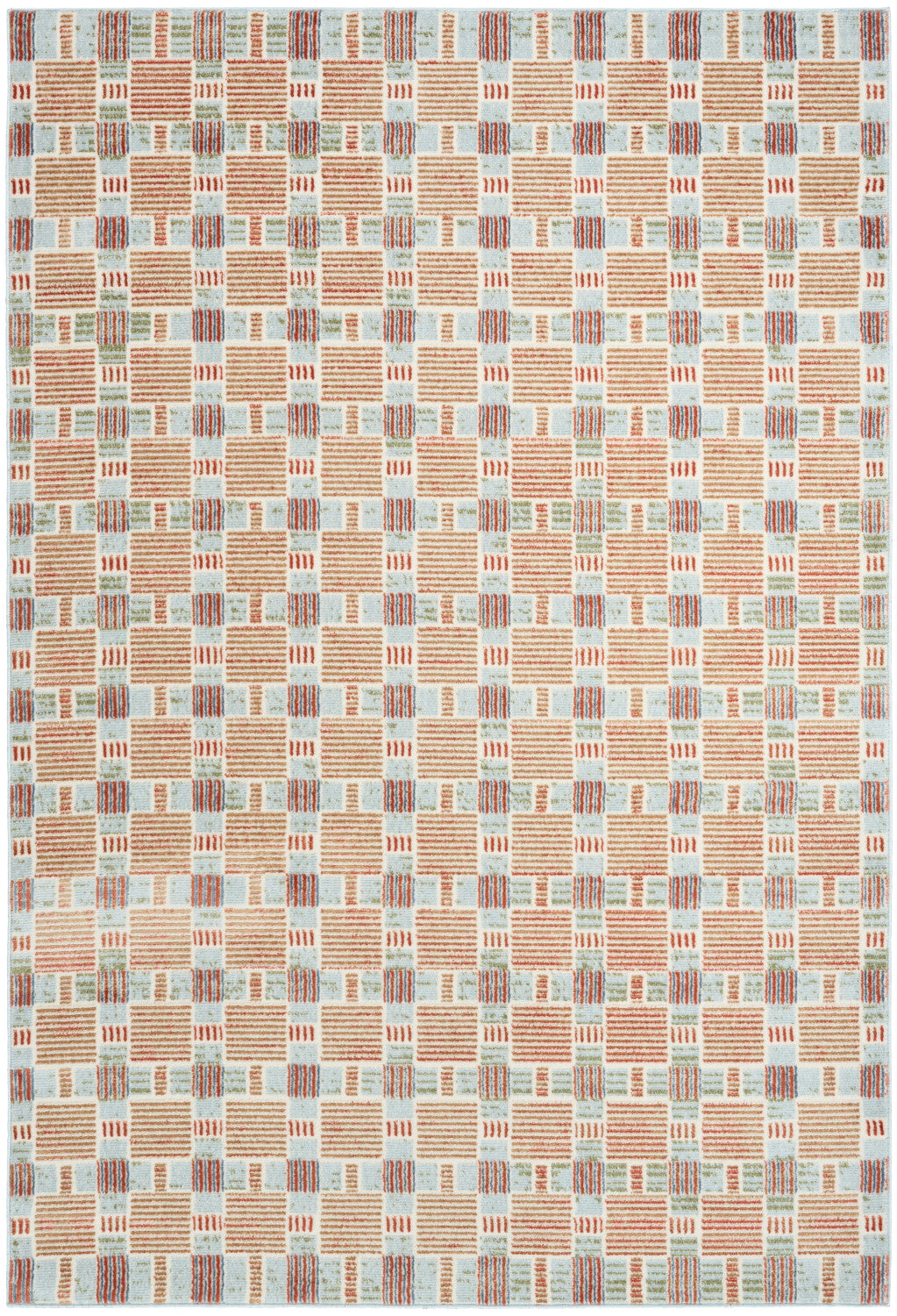 nourison nordic nrc14 rust multicolor rug