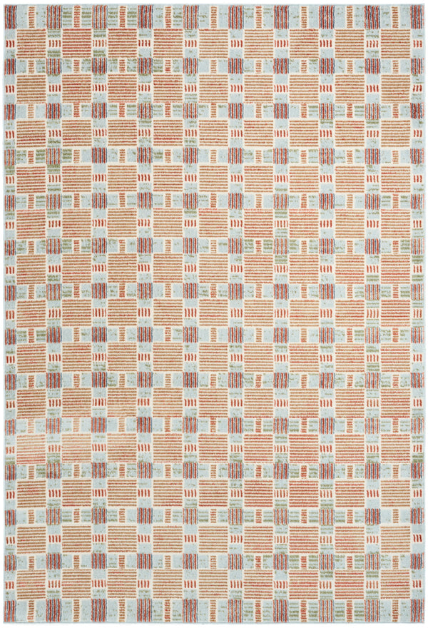 nourison nordic nrc14 rust multicolor rug