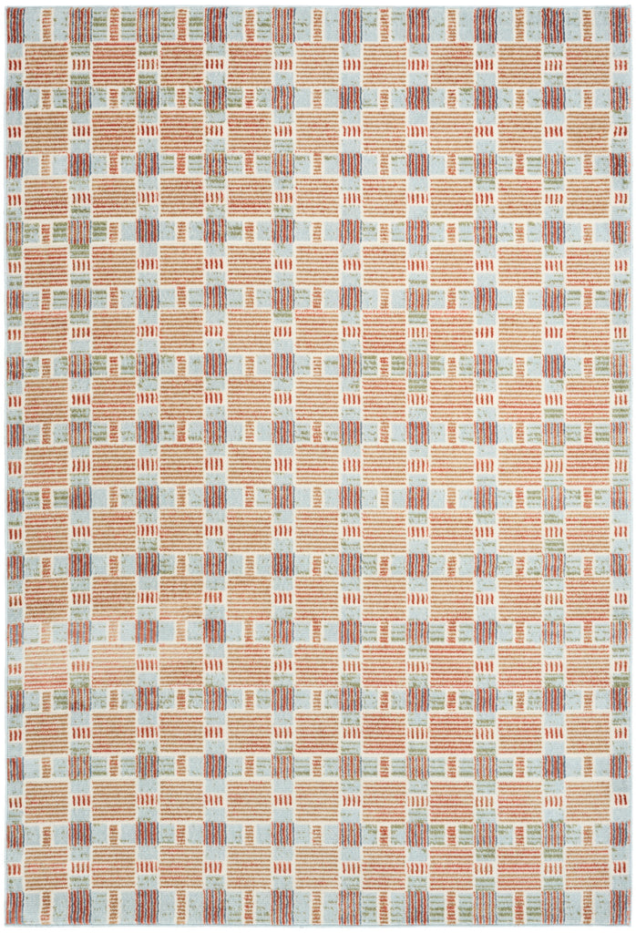 nourison nordic nrc14 rust multicolor rug