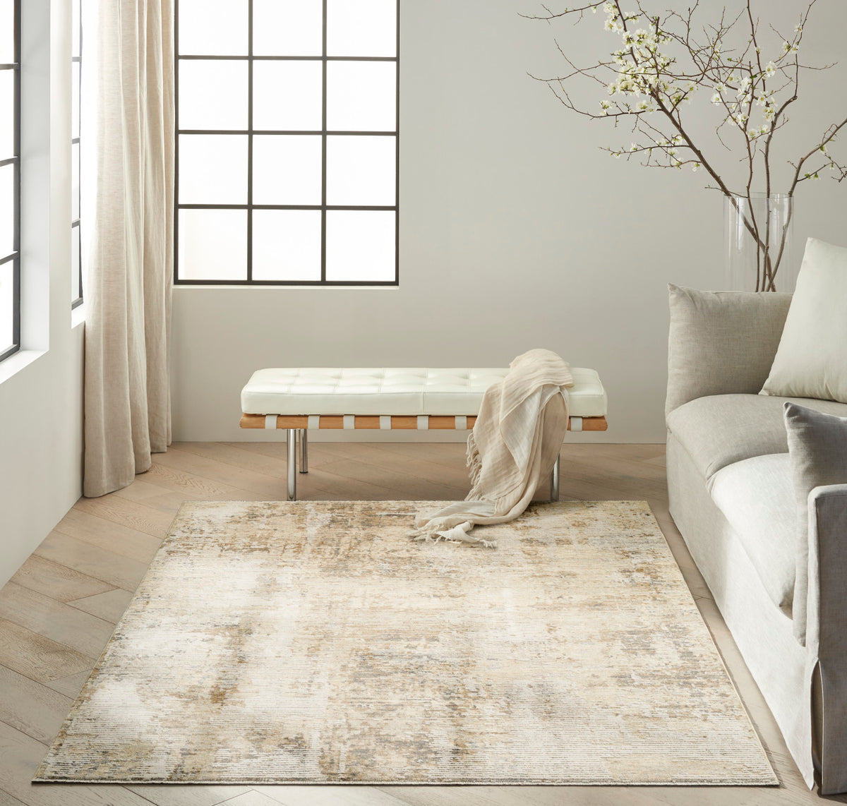 nourison ck078 summit sum06 natural grey rug