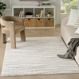 nourison modern shag mmd05 ivory grey rug