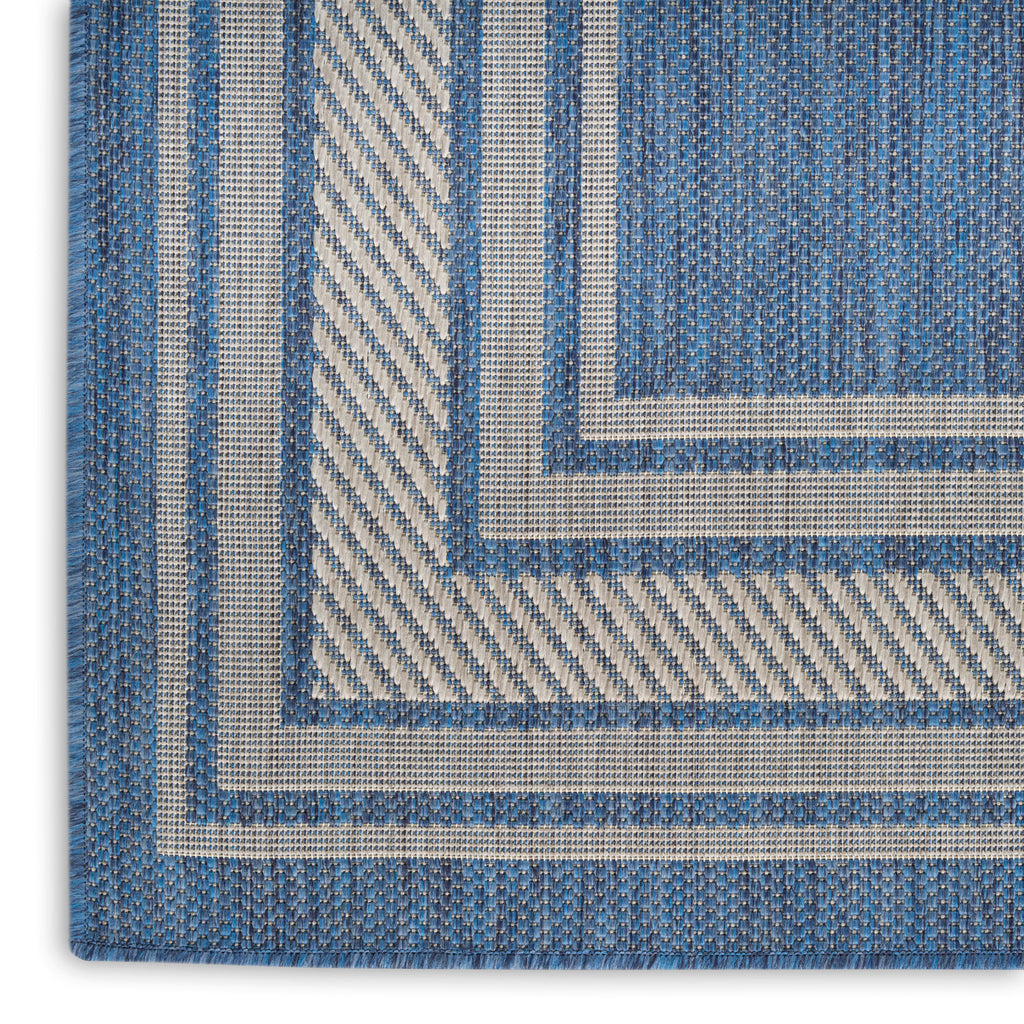 nourison horizon indoor outdoor hoz03 denim rug
