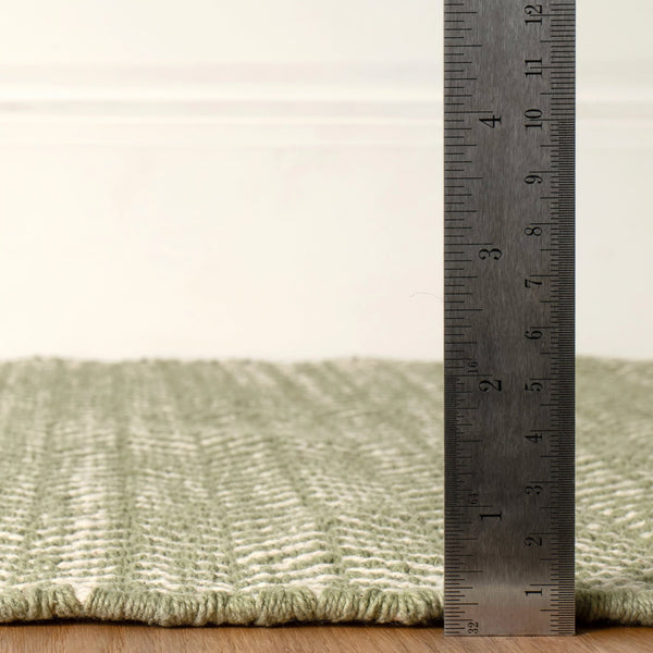dash albert herringbone da2298 sage woven flatwoven cotton rug