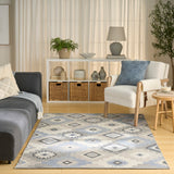 nourison copenhagen cpn01 ivory blue rug