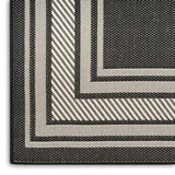 nourison horizon indoor outdoor hoz03 black rug