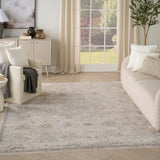 nourison antique fusion anf03 light grey rug