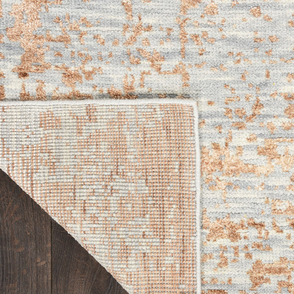 nourison luna lun01 blue mocha rug