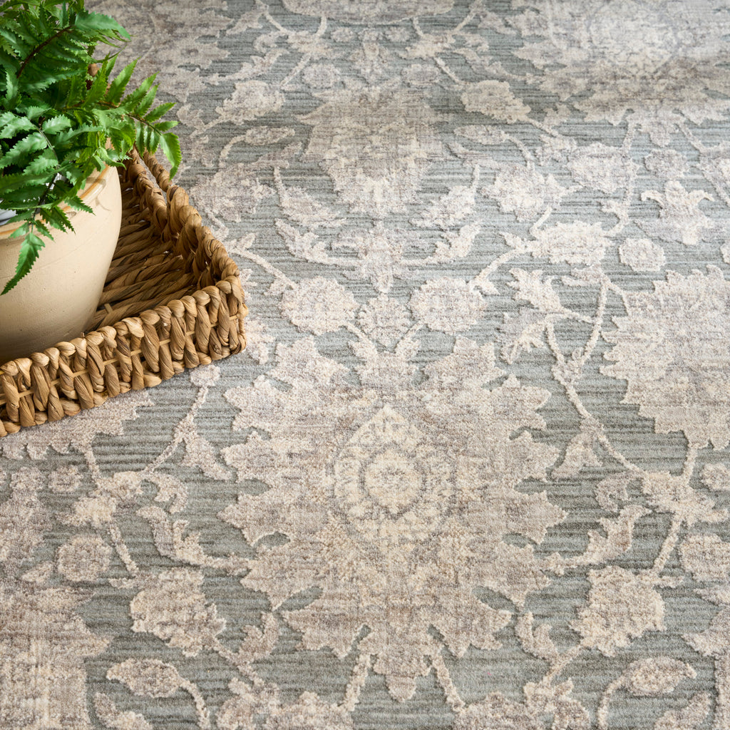 nourison shadows shw08 sage ivory rug