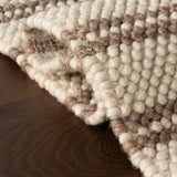 dash albert venit da2561 brown hand hooked wool rug