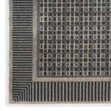nourison nordic nrc03 black taupe rug