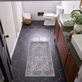nourison new concept washables sr101 grey rug