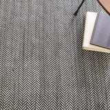 dash albert herringbone da970 black rug