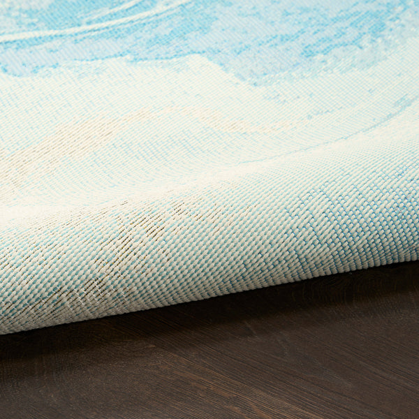 nourison color splash csp05 ivory blue rug