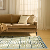 nourison nordic nrc06 green blue rug