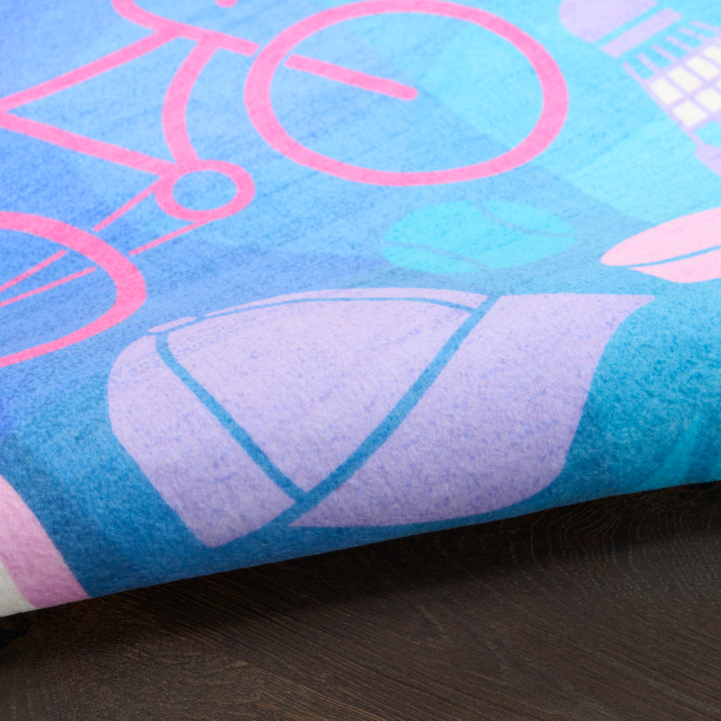 nourison imagination ima07 purple rug