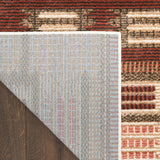 nourison nordic nrc16 rust rug