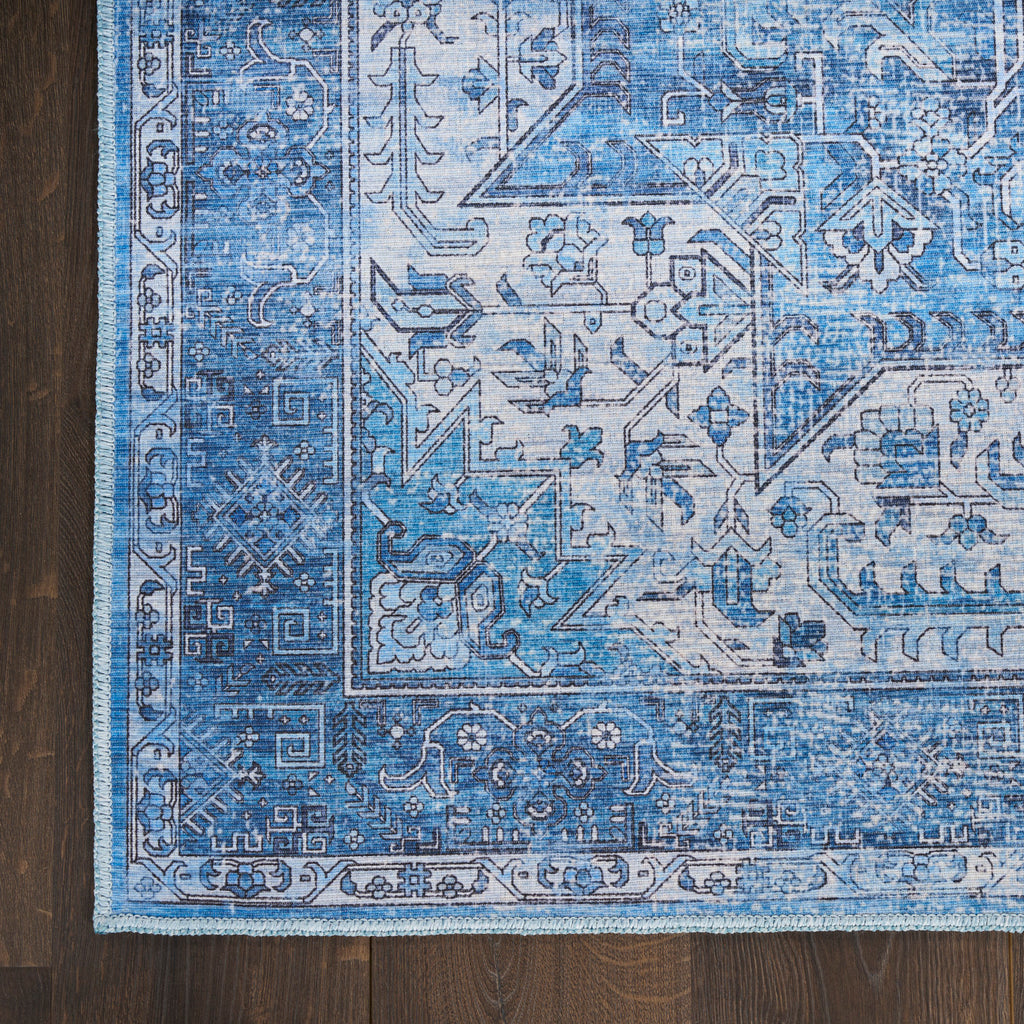 nourison nourison washables nwb15 blue rug