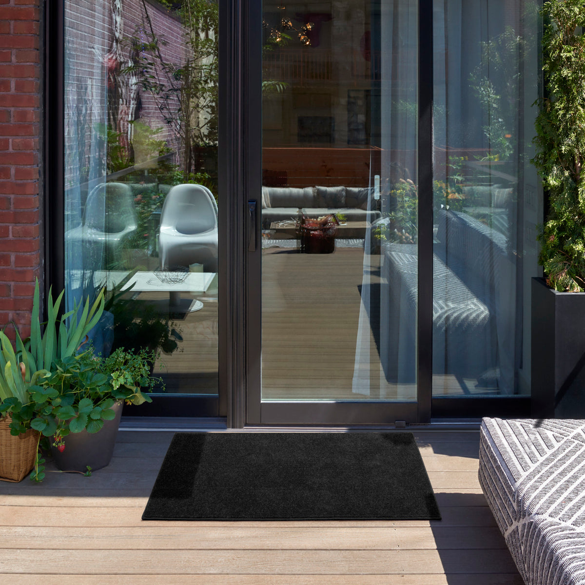 nourison nourison essentials nre01 black rug