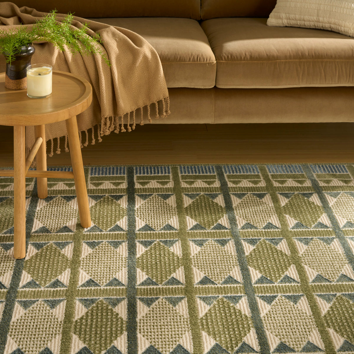 nourison nordic nrc06 green blue rug