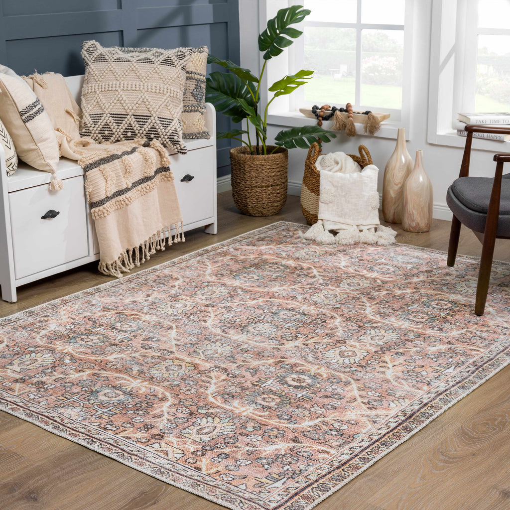 Hauteloom Urpi HGEBURPI8A2 Peach Machine Made Rug