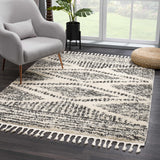 Hauteloom Fishhook FISHH Light Brown Machine Made Polypropylene Rug