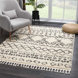 Hauteloom Duncans DNCNS Beige Machine Made Polypropylene Rug