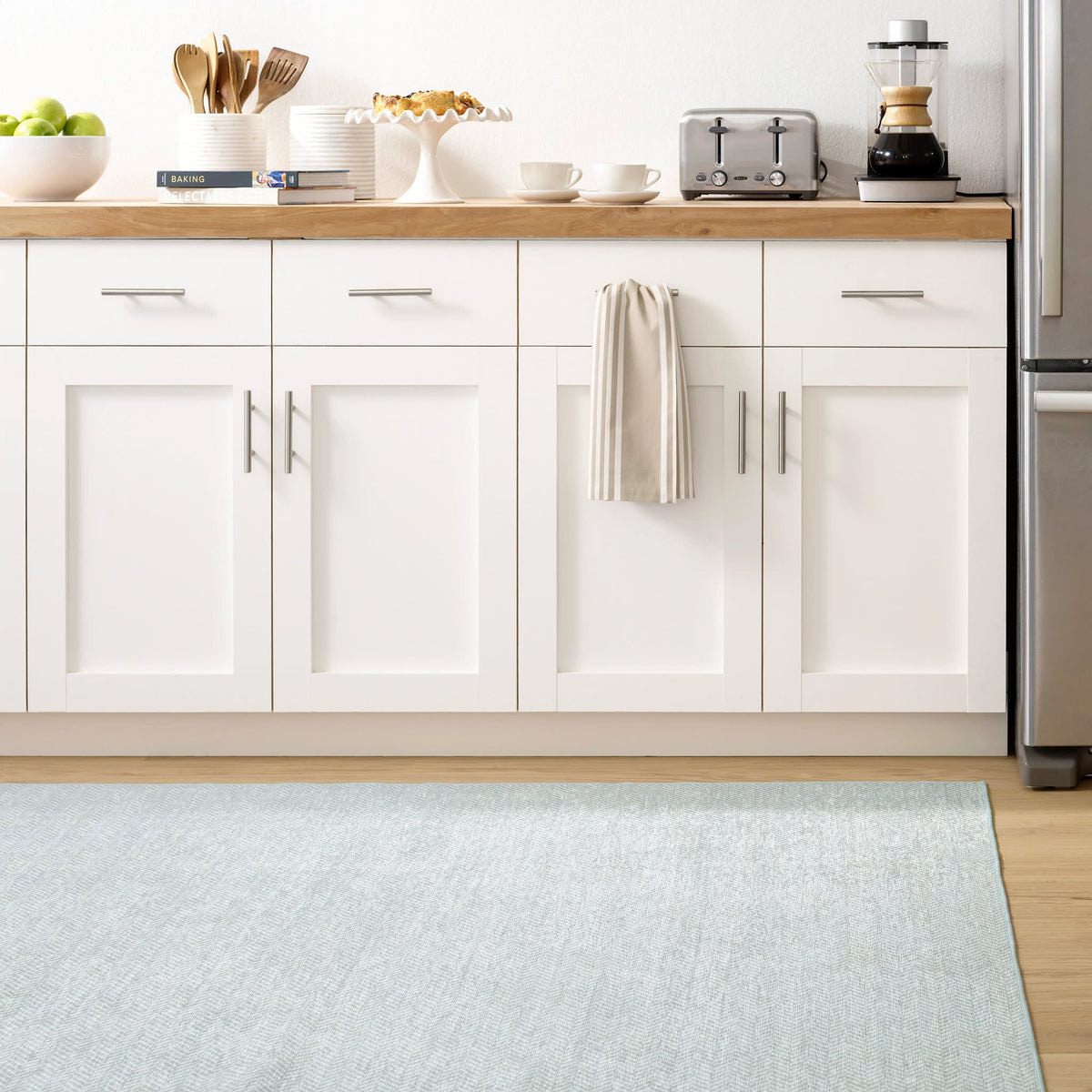 dash albert herringbone da2040 swedish blue rug