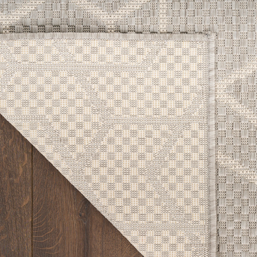 nourison horizon indoor outdoor hoz01 grey rug