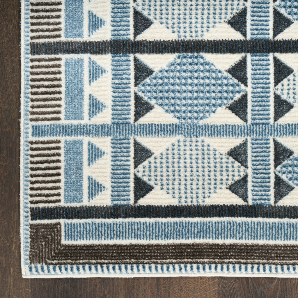 nourison nordic nrc06 blue rug