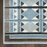 nourison nordic nrc06 blue rug