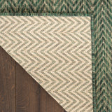 nourison horizon indoor outdoor hoz02 green rug