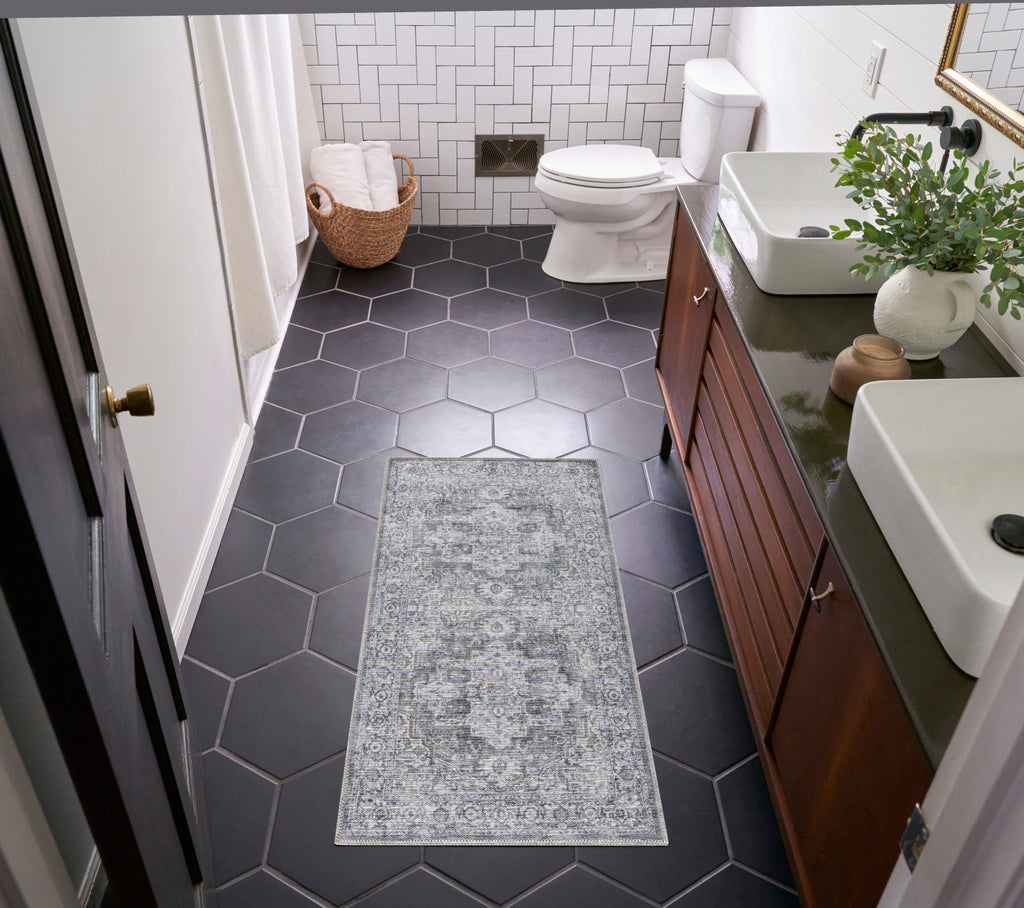 nourison new concept washables sr101 ivory grey rug
