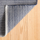 dash albert herringbone rda356 indigo rug