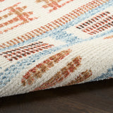 nourison nordic nrc16 ivory rust rug