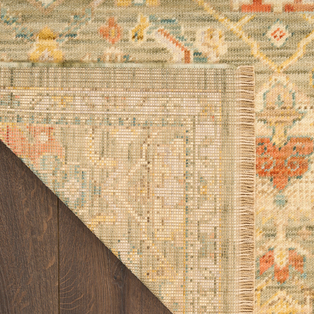 nourison antique bloom anb02 sage multicolor rug