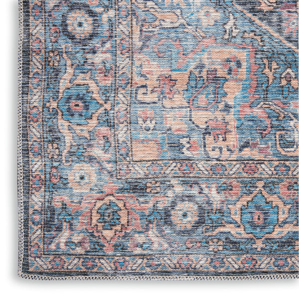 nourison new concept washables sr101 light blue multicolr rug